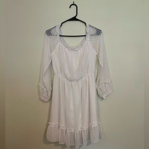White dress long sleeve